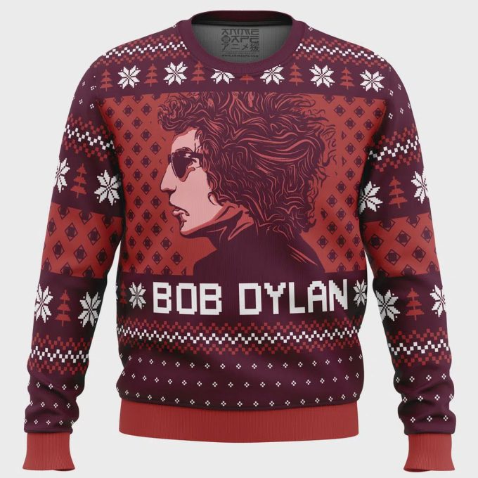 Get Festive With The Bob Dylan Ugly Christmas Sweater - Blood On The Tracks Inspired! 2