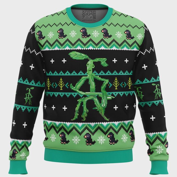 Get Festive With Bowtruckle Fantastic Beasts Ugly Christmas Sweater – Unique Holiday Attire!