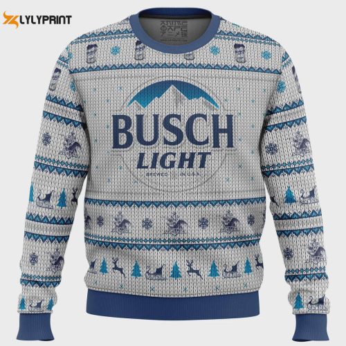 Get Festive with Busch Light Ugly Christmas Sweater – Limited Edition Holiday Apparel