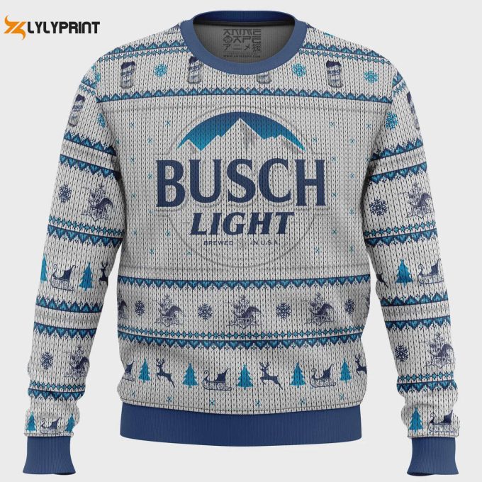 Get Festive With Busch Light Ugly Christmas Sweater – Limited Edition Holiday Apparel