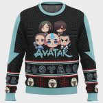 Chibi Avatar The Last Airbender Ugly Christmas Sweater – Festive & Fun Apparel for Fans!