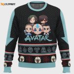 Chibi Avatar The Last Airbender Ugly Christmas Sweater – Festive & Fun Apparel for Fans!