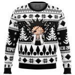 Chibi Kenpachi Zaraki Bleach Ugly Christmas Sweater – Festive Anime Holiday Apparel