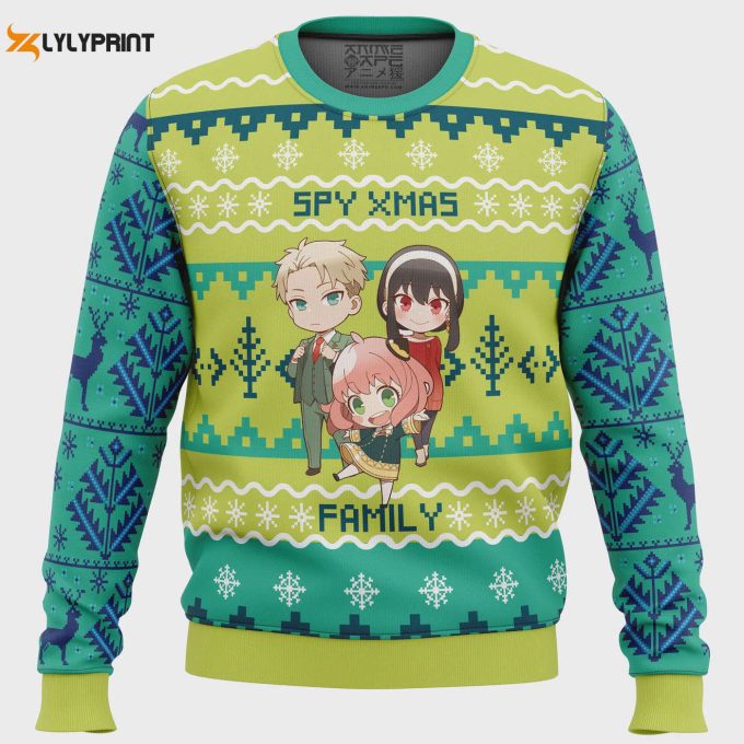 Chibi Spy X Family Ugly Christmas Sweater: Adorable &Amp;Amp; Festive Apparel For The Holidays