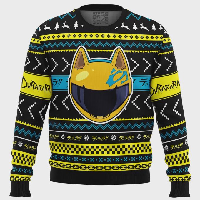 Get Festive With Christmas Celty Durarara Ugly Sweater - Perfect Holiday Attire! 2