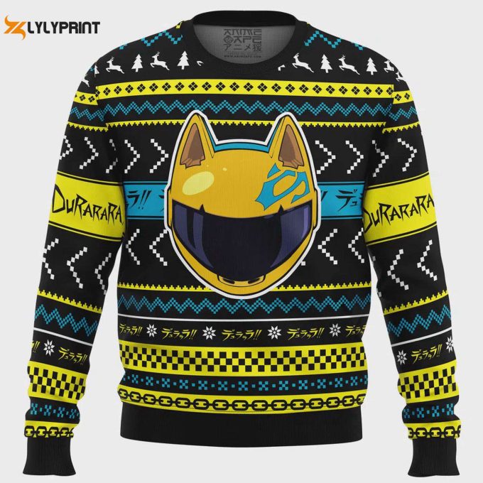 Get Festive With Christmas Celty Durarara Ugly Sweater - Perfect Holiday Attire! 1