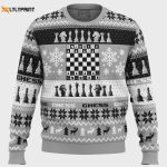 Get Festive with Christmas Chess Board Games Ugly Sweater – Perfect Holiday Gift!