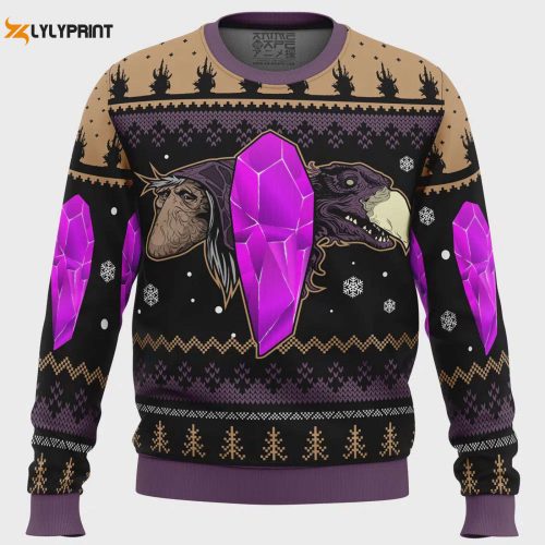 Get Festive with the Dark Crystal Ugly Christmas Sweater – Christmas Crystal Sweater