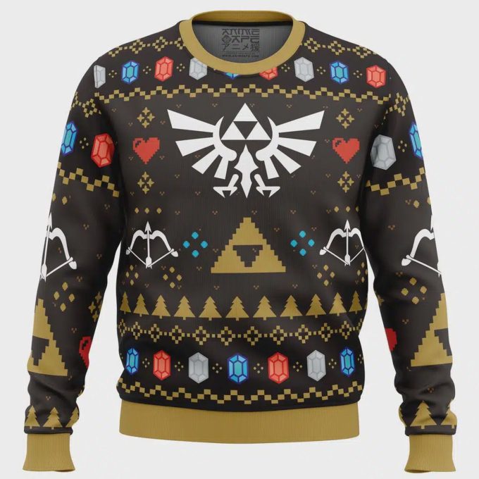 Get Festive With Christmas Hero Zelda Ugly Christmas Sweater – Perfect Holiday Gift