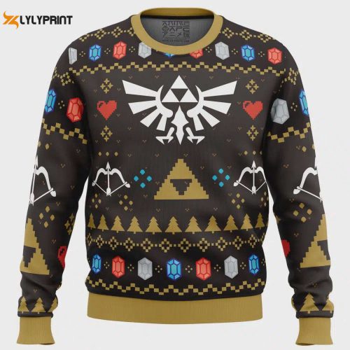 Get Festive with Christmas Hero Zelda Ugly Christmas Sweater – Perfect Holiday Gift