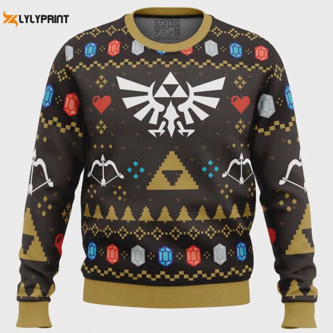 Get Festive With Christmas Hero Zelda Ugly Christmas Sweater – Perfect Holiday Gift