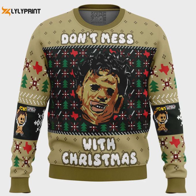 Texas Leatherface Ugly Christmas Sweater – Celebrate Christmas In Style With A Texas Twist!