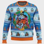 Get Festive with the Christmas Jinbe One Piece Ugly Christmas Sweater – Shop Now!