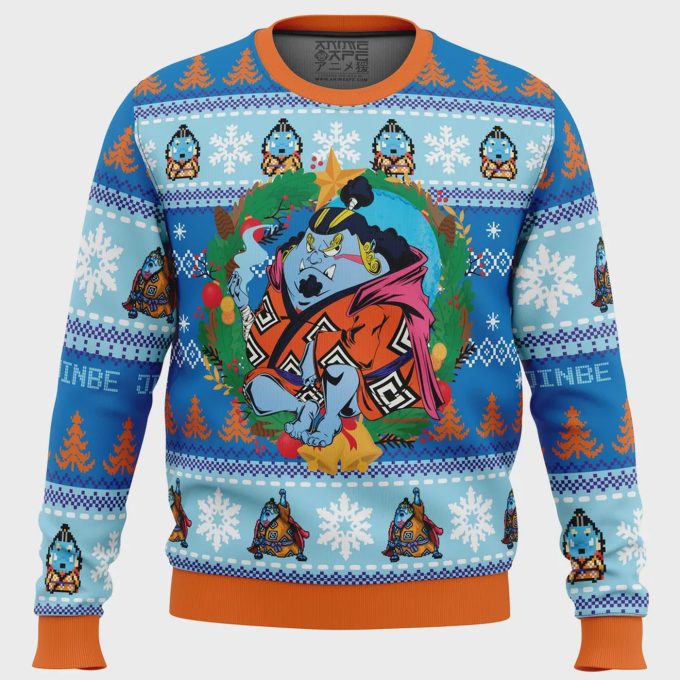 Get Festive With The Christmas Jinbe One Piece Ugly Christmas Sweater – Shop Now!