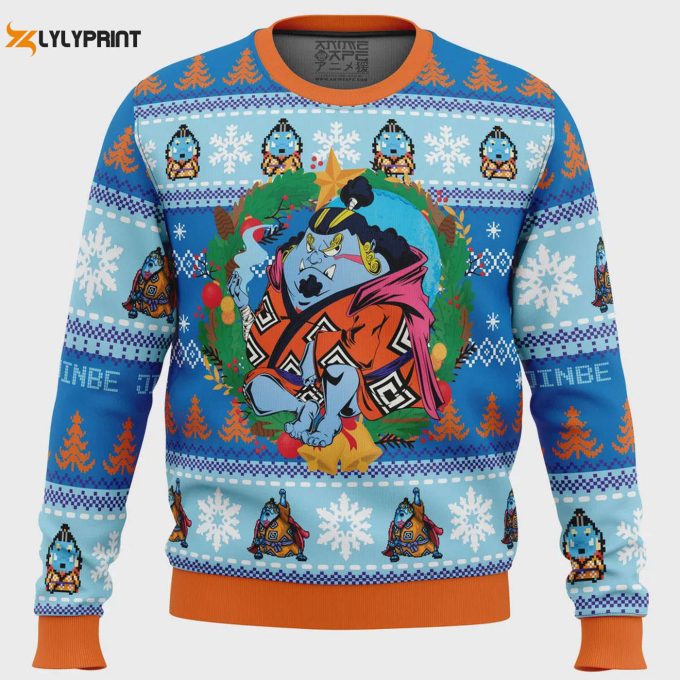 Get Festive With The Christmas Jinbe One Piece Ugly Christmas Sweater – Shop Now!