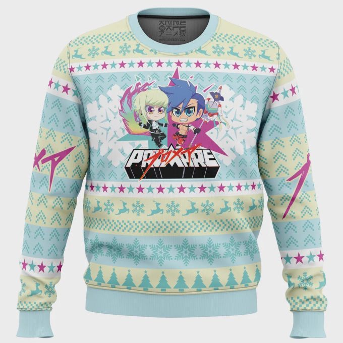 Get Festive With The Christmas Lio And Galo Promare Sweater – Perfect For Holiday Celebrations!