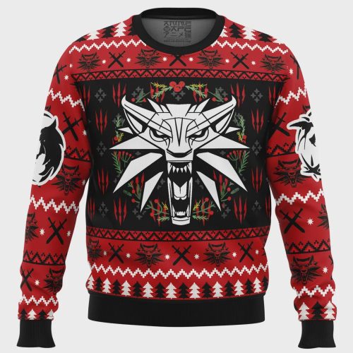 Get Festive with Christmas Monster: The Witcher Ugly Christmas Sweater – Perfect for Gamers & Holiday Enthusiasts!