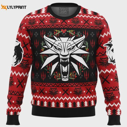 Get Festive with Christmas Monster: The Witcher Ugly Christmas Sweater – Perfect for Gamers & Holiday Enthusiasts!