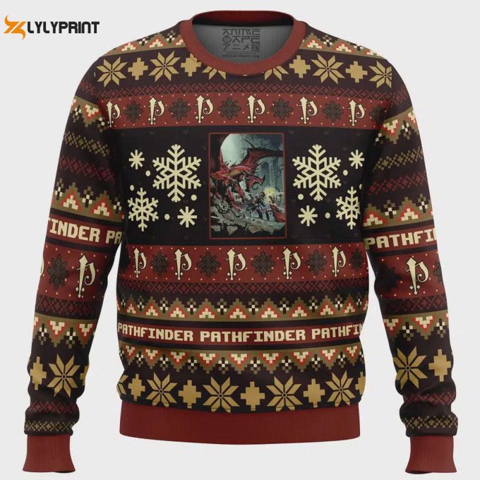 Get Festive With Christmas Pathfinder Board Games Ugly Christmas Sweater – Perfect For Holiday Fun!