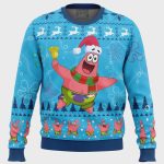 Get Festive with the Christmas Patrick Sponge Bob Ugly Sweater – Perfect for the Holidays!