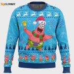 Get Festive with the Christmas Patrick Sponge Bob Ugly Sweater – Perfect for the Holidays!