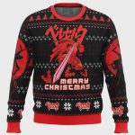 Get Festive with the Christmas Red Guts Berzerk Ugly Sweater – Perfect for the Holidays!