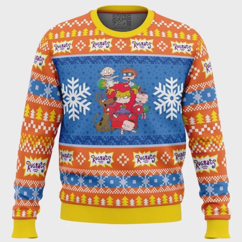 Get Festive with a Rugrats Nickelodeon Ugly Christmas Sweater – Perfect for the Holidays!