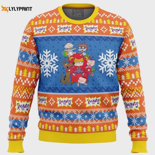 Get Festive with Chibi Christmas Zenitsu Agatsuma Ugly Sweater – Perfect for Demon Slayer Fans!