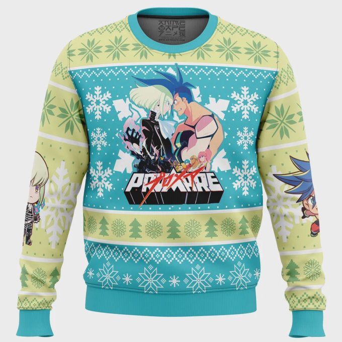 Get Festive With Promare Christmas Sweater: Stylish Snowflake Design For A Merry Christmas!