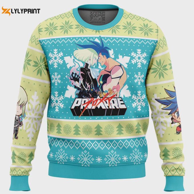 Get Festive With Promare Christmas Sweater: Stylish Snowflake Design For A Merry Christmas!