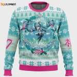 Get Festive with Christmas Symphony Hatsune Miku Ugly Christmas Sweater – Limited Edition Holiday Apparel