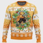 Get Festive with the Christmas Zenitsu Agatsuma Demon Slayer Ugly Sweater