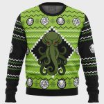 Cthulhu Ugly Christmas Sweater – Spooky Holiday Attire for Lovecraft Fans