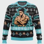 Cursed Energy Aoi Todo Jujutsu Kaisen Ugly Christmas Sweater – Unique and Festive Anime-Inspired Apparel