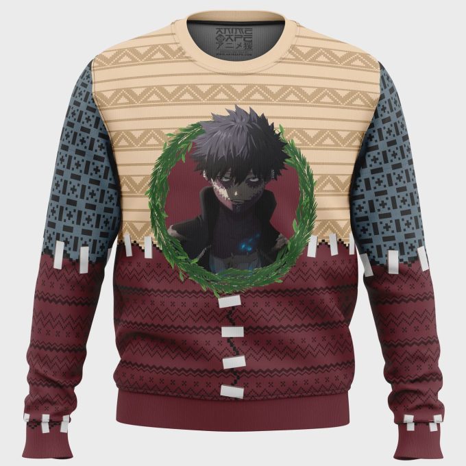 Dabi My Hero Academia Ugly Christmas Sweater: Festive Anime-Inspired Apparel For Fans!