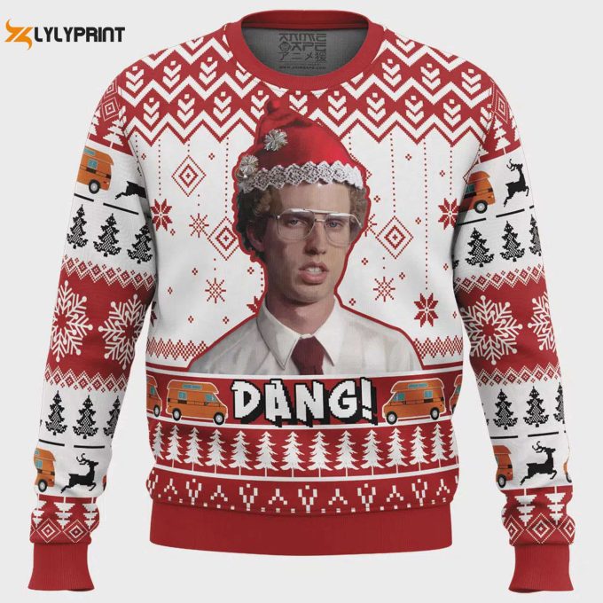 Get Festive With Dang! Napoleon Dynamite Ugly Christmas Sweater – Limited Edition Holiday Apparel 1