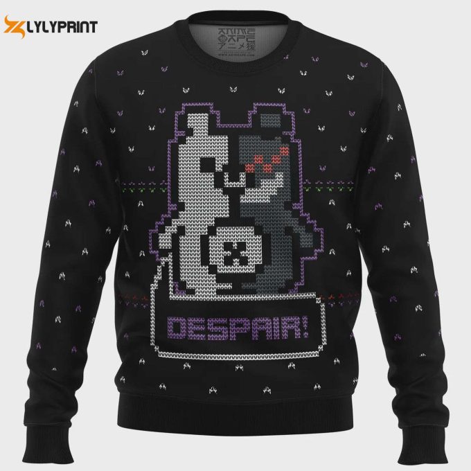 Spook Up Your Christmas With Danganronpa Monokuma Despair Ugly Sweater – Limited Edition Festive Attire