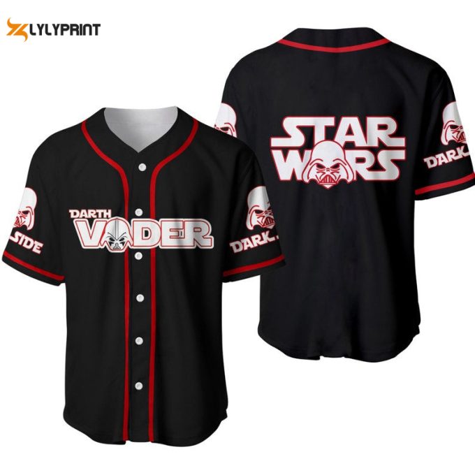 Darth Vader Star Wars All Over Print Unisex Baseball Jersey 1