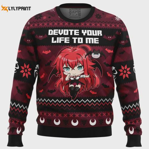 Monogatari Girls Bakemonogatari Ugly Christmas Sweater: Festive Anime-inspired Apparel for the Holidays