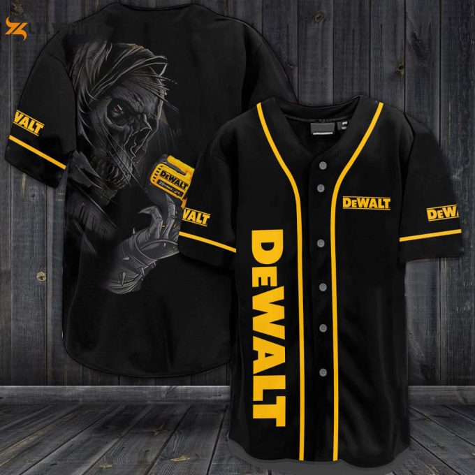 Dewalt Skull Baseball Jersey 1