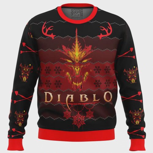 Get Festive with the Diablo 3 Ugly Christmas Sweater – Limited Edition Gaming Apparel