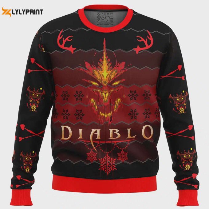 Get Festive With The Diablo 3 Ugly Christmas Sweater – Limited Edition Gaming Apparel