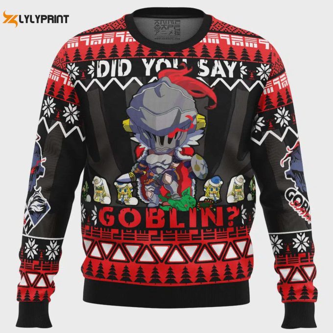 Goblin Slayer Ugly Christmas Sweater: Did You Say Goblin? Get Festive With This Engaging Attire! 1