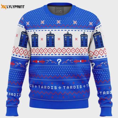 Get Festive with the Dr Who TARDIS Christmas Sweater – Perfect for Whovians!