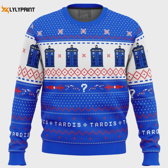 Get Festive With The Dr Who Tardis Christmas Sweater – Perfect For Whovians!