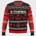 Get Festive with Draconis Battletech Ugly Christmas Sweater – Perfect Holiday Gift for Gamers