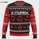 Get Festive with Draconis Battletech Ugly Christmas Sweater – Perfect Holiday Gift for Gamers