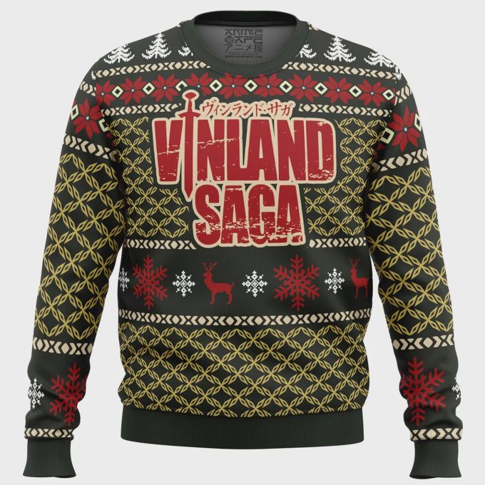 Get Festive With The Epic Vinland Saga Christmas Sweater – Perfect For A Merry Holiday Season!