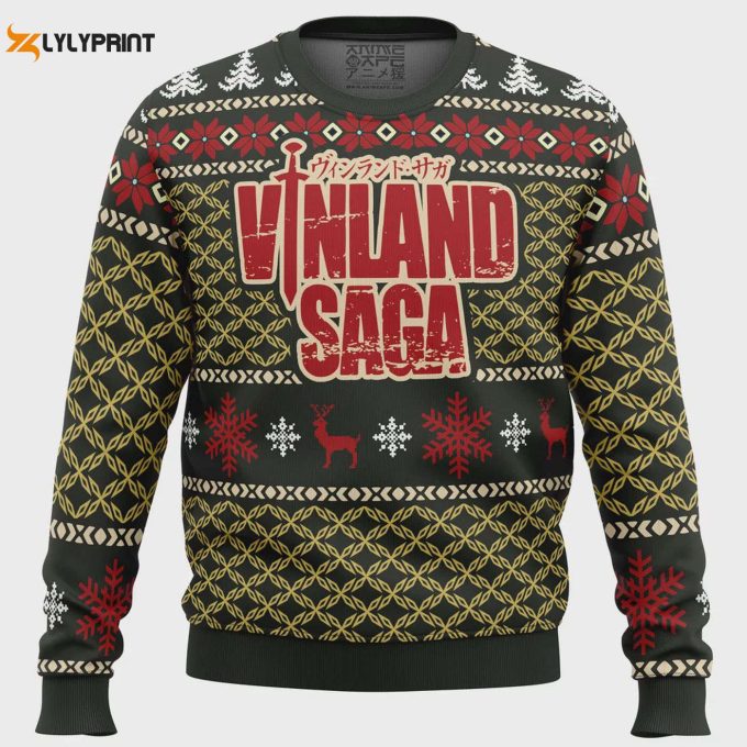 Get Festive With The Epic Vinland Saga Christmas Sweater – Perfect For A Merry Holiday Season!