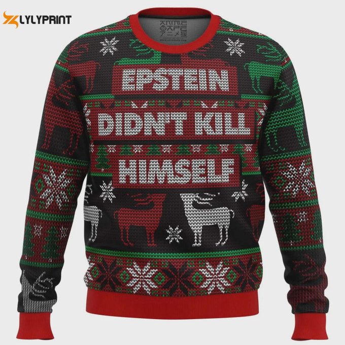 Get Festive With Epstein Ugly Christmas Sweater – Unique Comfy &Amp;Amp; Fun Holiday Attire